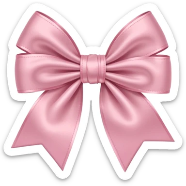 Cute light pink bow  sticker