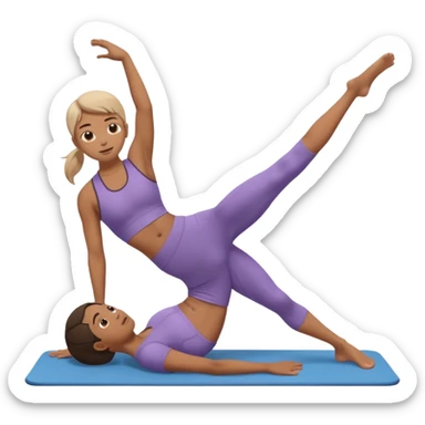 Mat pilates side kick sticker