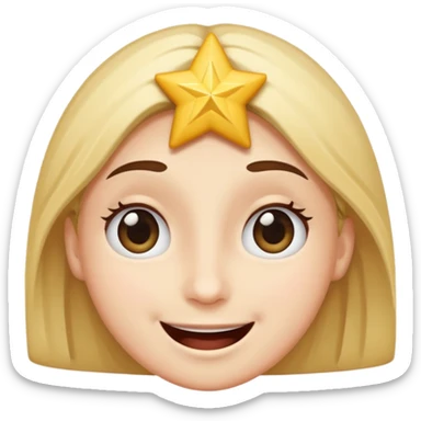 Carita de emoción como este emoji 🤩 sticker