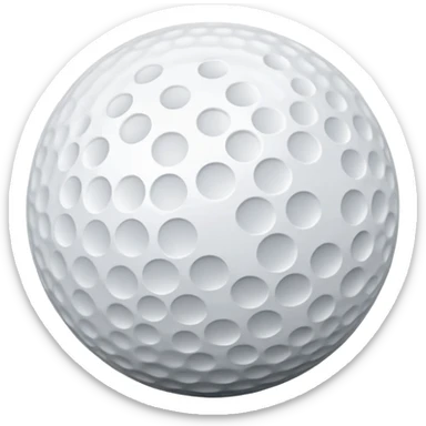 Golf ball ￼from BFDI ￼ sticker