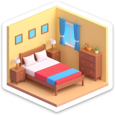 a bedroom sticker