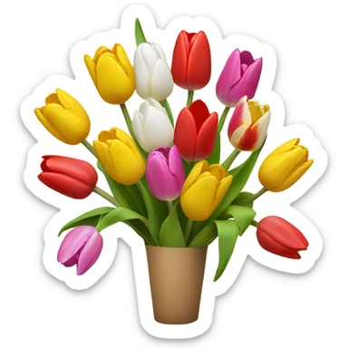 Tulip bouquet  sticker