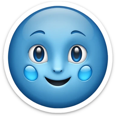 Blue tick mark sticker