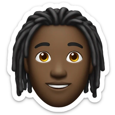 Black guy with dreads y2k sticker