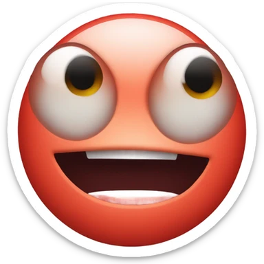 Red eyes emogi  sticker