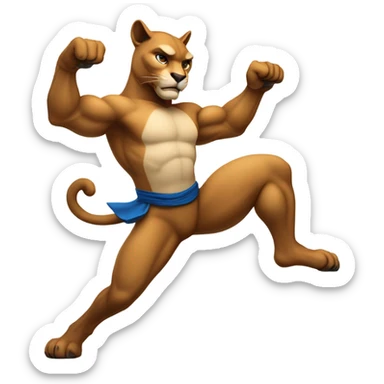 Cougar Kung Fu sticker