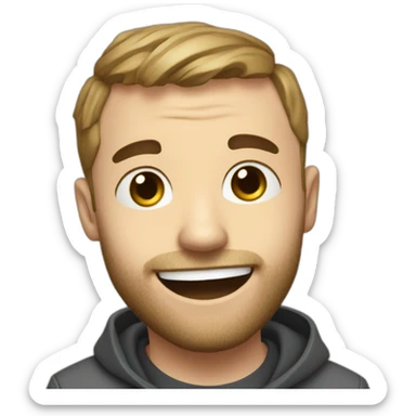 Squeezie avec une caméra sticker