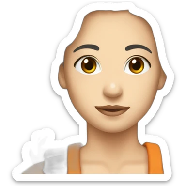 A flage with 64 sticker