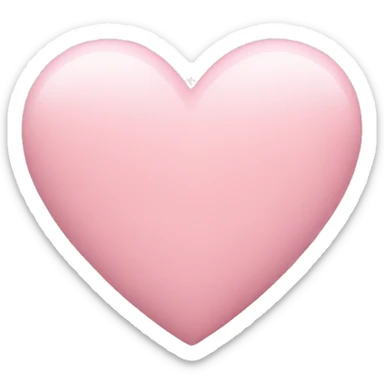 Pastel pink heart sticker