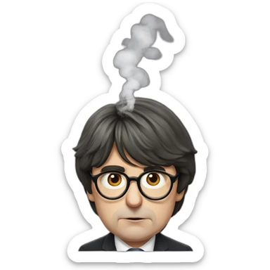 Carles puigdemont smoking sticker