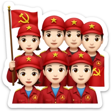 communist party sticker