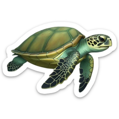 Sea turtle sticker