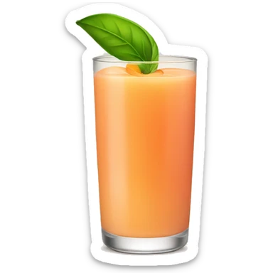 Peach juicing sticker