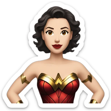 Scarlett Johansson dress like wonder woman sticker