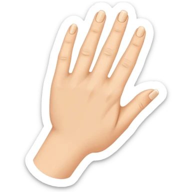 Right hand missing ring finger  sticker