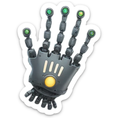 robot hand sticker