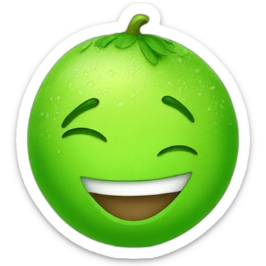cute lime charcter sticker