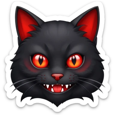 Vampire cat  sticker