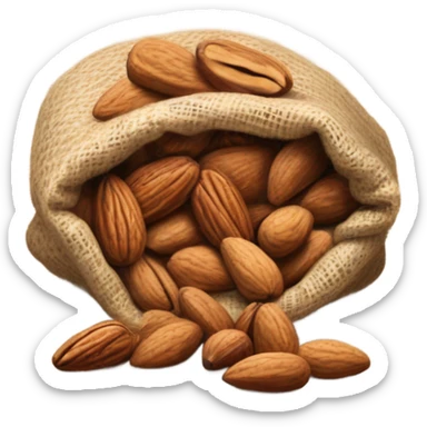 Sack of nuts sticker