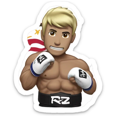 RIZIN fighting federation belt sticker