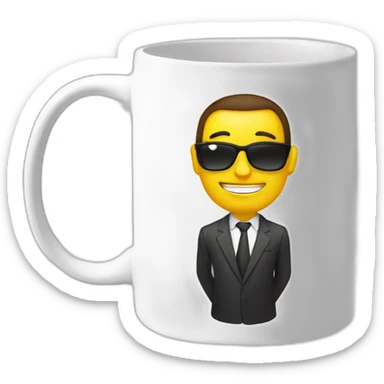 best boss in the world lettering mug sticker