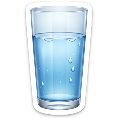 ]glass with water sticker