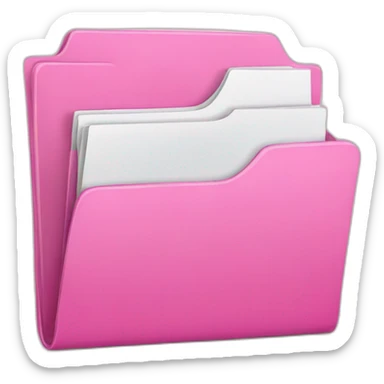 pink folder sticker