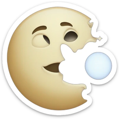 Une fusee qui part sur la lune sticker