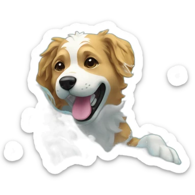 Water polo par des chiens  sticker