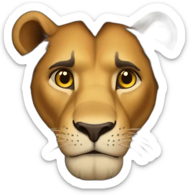 Scar lion king with Scar eye sticker