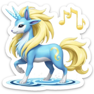 Manectric-Suicune-Meloetta-fusion-hybrid-creature  sticker