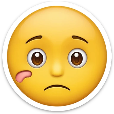 Questioning emoji sticker