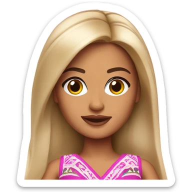mexican barbie sticker