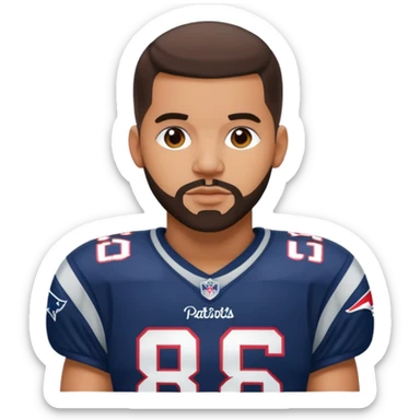 Drake Lee Maye in patriots uniform sticker