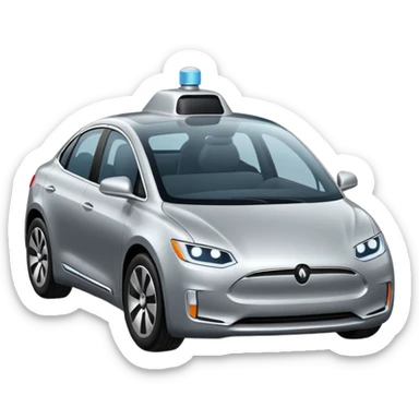 self driving car sticker