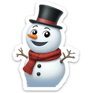 Snowman sticker