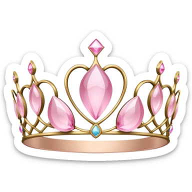 light pink tiara sticker
