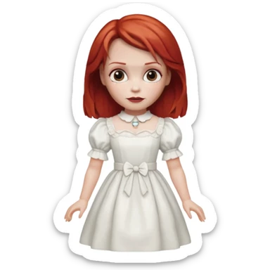Annabelle doll (red hair) from The Conjuring movie sticker