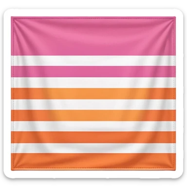 Could you please make the lesbian pride flag sticker