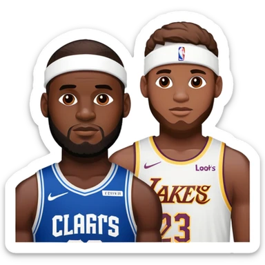 LeBron and Luka donćić sticker