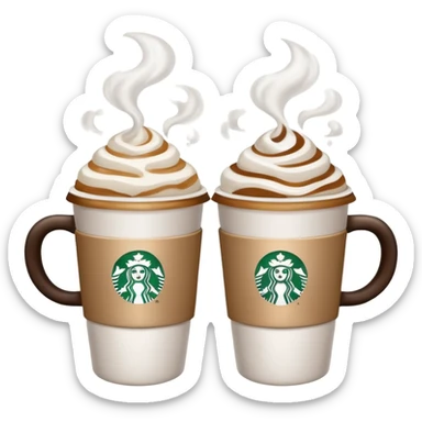 make a couple star bucks emojis sticker