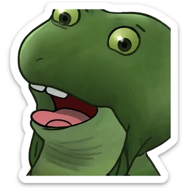 girl sticking her tongue out with eyes closed happy expression  sticker