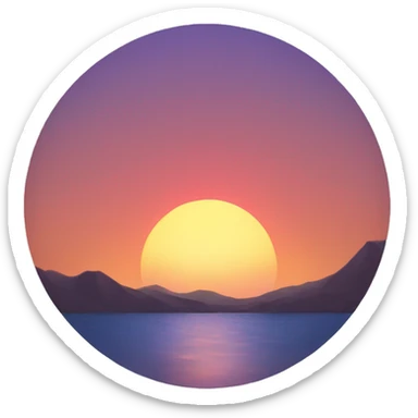 Sunset  sticker