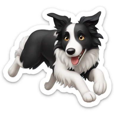 Border Collie agility sticker