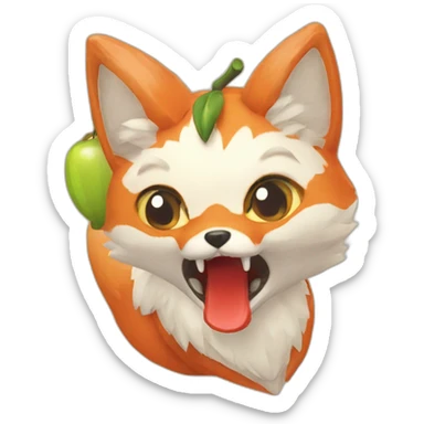 Fruit kitsune bloxfruits sticker