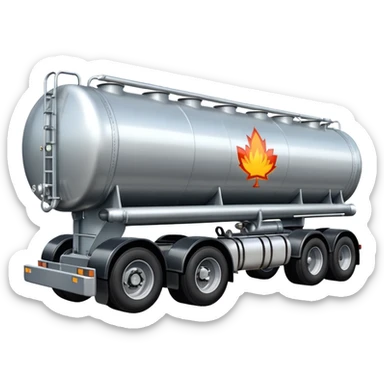 natural gas tanker tractor-trailer sticker