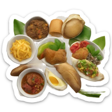 Reunion Island food sticker