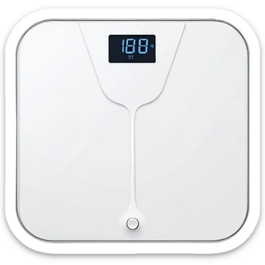 minimalist modern bathroom scale sticker