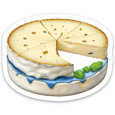 moldy brie cheese slice sticker