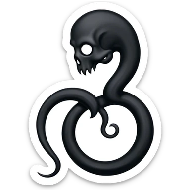 The Dark Mark in blac sticker
